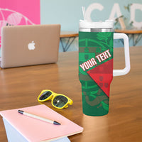 Custom Portugal Rugby 2026 Tumbler With Handle Os Lobos Wolf Mascot