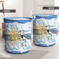 Custom Uruguay Rugby 2026 Laundry Basket Sun Of May and Lapwing