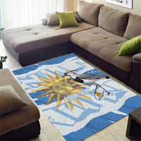 Custom Uruguay Rugby 2026 Area Rug Sun Of May and Lapwing