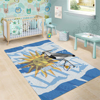 Custom Uruguay Rugby 2026 Area Rug Sun Of May and Lapwing