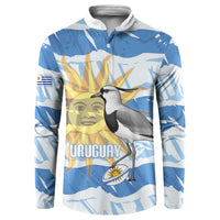 Custom Uruguay Rugby 2026 Button Sweatshirt Sun Of May and Lapwing