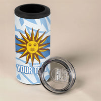 Custom Uruguay Rugby 2026 4 in 1 Can Cooler Tumbler Sun Of May and Lapwing