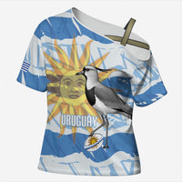 Custom Uruguay Rugby 2026 Cross Shoulder Shirt Sun Of May and Lapwing