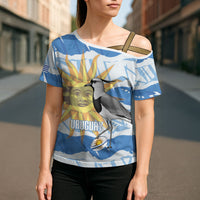 Custom Uruguay Rugby 2026 Cross Shoulder Shirt Sun Of May and Lapwing