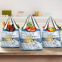 Custom Uruguay Rugby 2026 Grocery Bag Sun Of May and Lapwing
