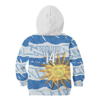 Custom Uruguay Rugby 2026 Kid Hoodie Sun Of May and Lapwing