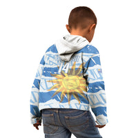 Custom Uruguay Rugby 2026 Kid Hoodie Sun Of May and Lapwing