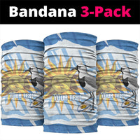 Custom Uruguay Rugby 2026 Neck Gaiter Sun Of May and Lapwing