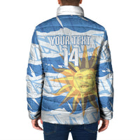 Custom Uruguay Rugby 2026 Padded Jacket Sun Of May and Lapwing