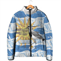 Custom Uruguay Rugby 2026 Padded Jacket Sun Of May and Lapwing