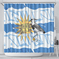 Custom Uruguay Rugby 2026 Shower Curtain Sun Of May and Lapwing