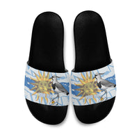 Custom Uruguay Rugby 2026 Slide Sandals Sun Of May and Lapwing