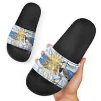 Custom Uruguay Rugby 2026 Slide Sandals Sun Of May and Lapwing
