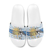 Custom Uruguay Rugby 2026 Slide Sandals Sun Of May and Lapwing