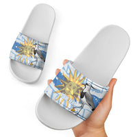 Custom Uruguay Rugby 2026 Slide Sandals Sun Of May and Lapwing