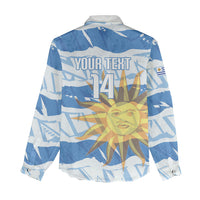 Custom Uruguay Rugby 2026 Women Casual Shirt Sun Of May and Lapwing