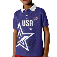 Custom United States Rugby 2026 Kid Polo Shirt Go USA Star Symbol
