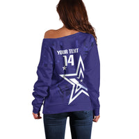 Custom United States Rugby 2026 Off Shoulder Sweater Go USA Star Symbol