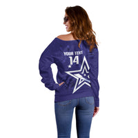 Custom United States Rugby 2026 Off Shoulder Sweater Go USA Star Symbol