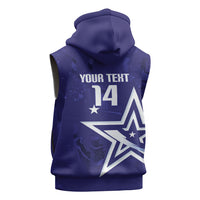 Custom United States Rugby 2026 Sleeveless Hoodie Go USA Star Symbol