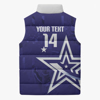 Custom United States Rugby 2026 Sleeveless Puffer Jacket Go USA Star Symbol