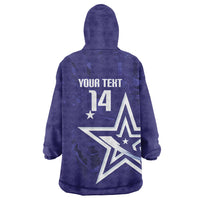 Custom United States Rugby 2026 Wearable Blanket Hoodie Go USA Star Symbol