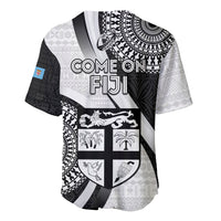 Fiji Rugby Baseball Jersey World Cup 2023 Go Champions Fijian Tapa Black Version - Wonder Print Shop