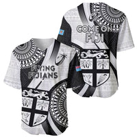 Fiji Rugby Baseball Jersey World Cup 2023 Go Champions Fijian Tapa Black Version - Wonder Print Shop