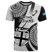 Custom Fiji Rugby T Shirt World Cup 2023 Go Champions Fijian Tapa Black Version - Wonder Print Shop