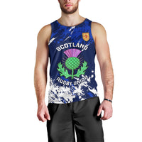 custom-scotland-rugby-men-tank-top-world-cup-2023-go-scottish-thistle-grunge-style