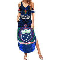 Samoa Rugby Summer Maxi Dress World Cup 2023 Go Champions Manu Samoa - Wonder Print Shop