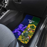 Custom South Africa And Scotland Rugby Car Mats Springboks Thistle Together - Wonder Print Shop