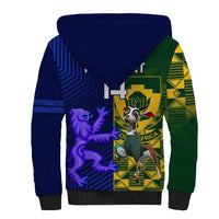 Custom South Africa And Scotland Rugby Sherpa Hoodie Springboks Thistle Together - Wonder Print Shop
