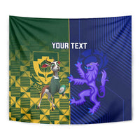 Custom South Africa And Scotland Rugby Tapestry Springboks Thistle Together - Wonder Print Shop