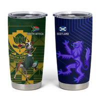 South Africa And Scotland Rugby Tumbler Cup Springboks Thistle Together - Wonder Print Shop