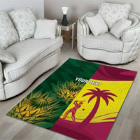 South Africa West Indies Cricket Custom Area Rug Proteas Windies Together - Wonder Print Shop