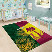 South Africa West Indies Cricket Custom Area Rug Proteas Windies Together - Wonder Print Shop