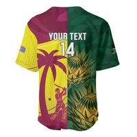 South Africa West Indies Cricket Custom Baseball Jersey Proteas Windies Together - Wonder Print Shop