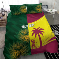 South Africa West Indies Cricket Custom Bedding Set Proteas Windies Together - Wonder Print Shop
