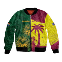 South Africa West Indies Cricket Custom Bomber Jacket Proteas Windies Together - Wonder Print Shop