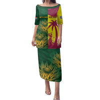 South Africa West Indies Cricket Custom Family Matching Puletasi and Hawaiian Shirt Proteas Windies Together - Wonder Print Shop