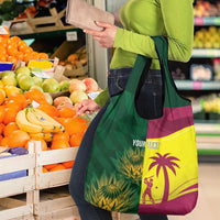 South Africa West Indies Cricket Custom Grocery Bag Proteas Windies Together - Wonder Print Shop