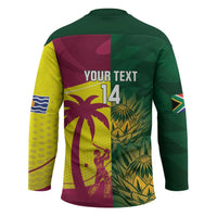 South Africa West Indies Cricket Custom Hockey Jersey Proteas Windies Together - Wonder Print Shop