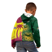 South Africa West Indies Cricket Custom Kid Hoodie Proteas Windies Together - Wonder Print Shop