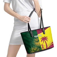 South Africa West Indies Cricket Custom Leather Tote Bag Proteas Windies Together - Wonder Print Shop