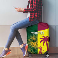 South Africa West Indies Cricket Custom Luggage Cover Proteas Windies Together - Wonder Print Shop