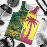 South Africa West Indies Cricket Custom Men Tank Top Proteas Windies Together - Wonder Print Shop
