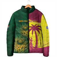 South Africa West Indies Cricket Custom Padded Jacket Proteas Windies Together - Wonder Print Shop