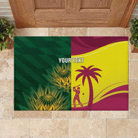South Africa West Indies Cricket Custom Rubber Doormat Proteas Windies Together - Wonder Print Shop