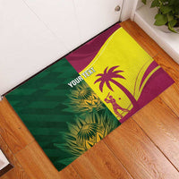 South Africa West Indies Cricket Custom Rubber Doormat Proteas Windies Together - Wonder Print Shop